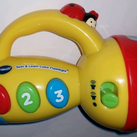 VTech Spin and Learn Color Flashlight Baby Kids Toddler Educational Learning Toy - Picture 6 of 7